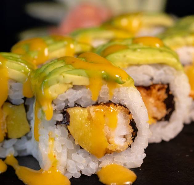 Tropical scampi maki